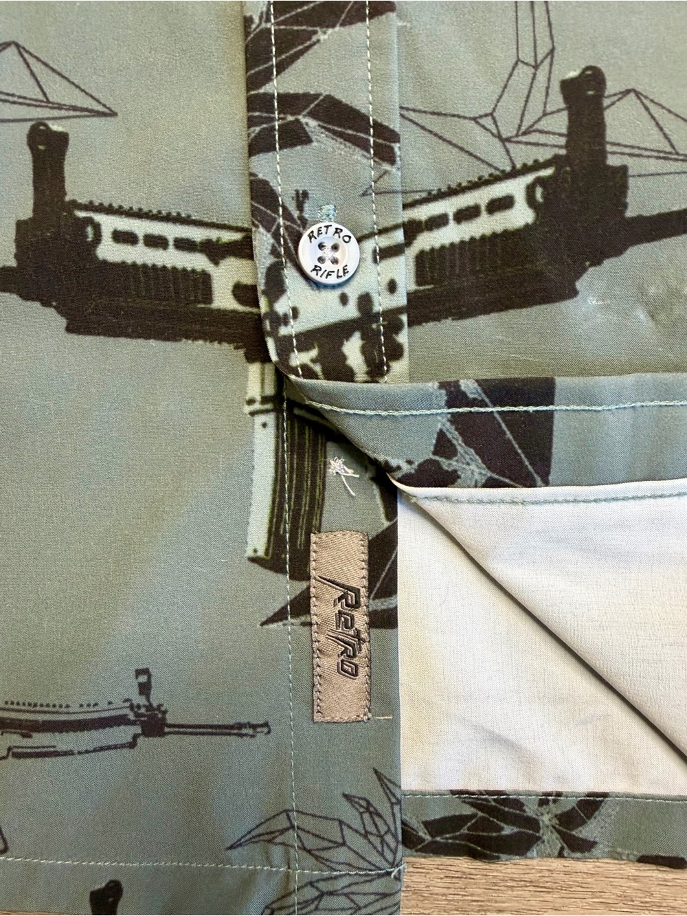 Sick Retro Rifle Button-up - Picture 5 of 10